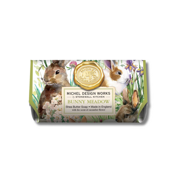 Bunny Meadow Large Bath Soap – Triple-Milled, Tea & Magnolia Scent (246g)