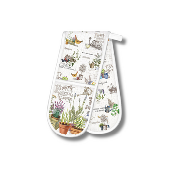 Country Life Double Oven Mitt - Stylish & Protective Kitchen Essential