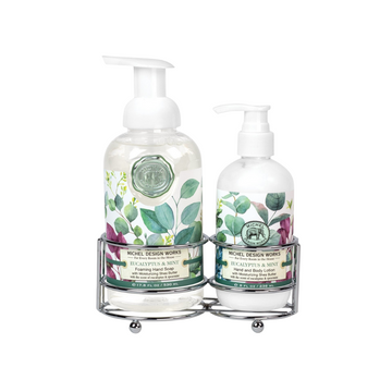 Eucalyptus & Mint Hand Care Caddy – Elegance for Your Countertop