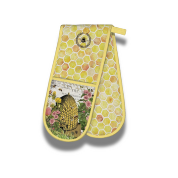 Honey & Clover Double Oven Mitt – Stylish & Protective Kitchen Essential