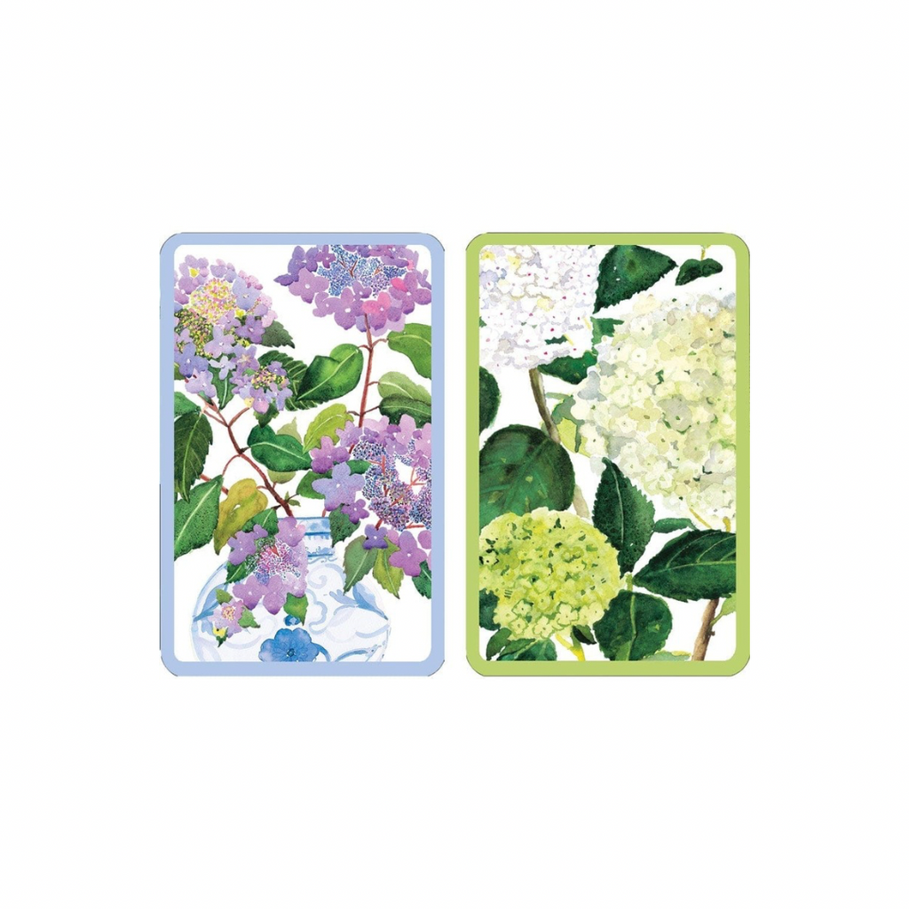 Hydrangeas & Posies Playing Cards - Artistic Elegance in Every Hand