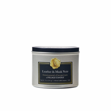 Leather & Musk Noir Gentleman’s Candle – Sophisticated & Modern Fragrance