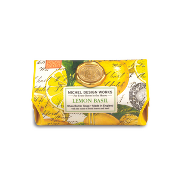 Lemon Basil Large Bath Soap – Luxurious Triple-Milled Bar