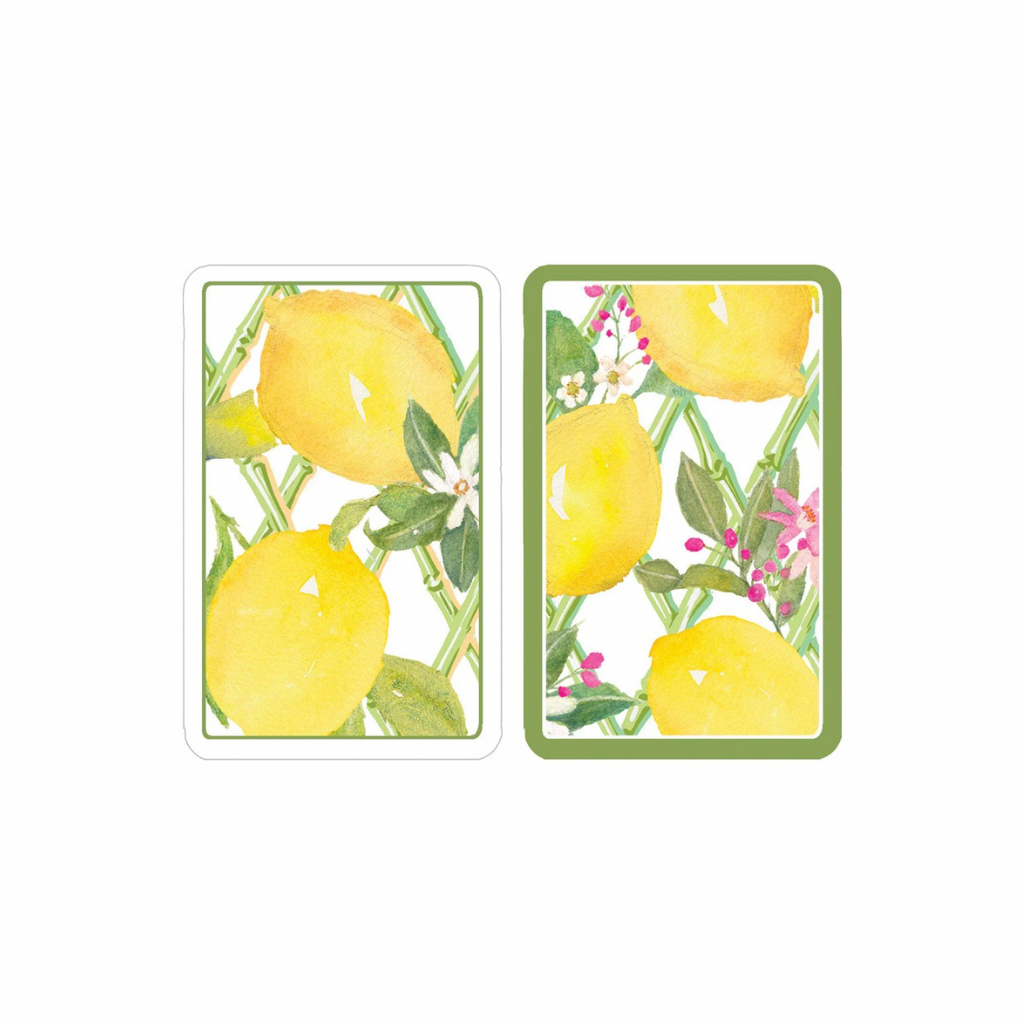 Limoncello Playing Cards – Elegant 2-Deck Set with Gold Gift Box