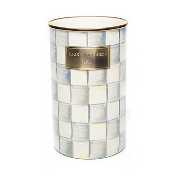 MacKenzie-Childs Sterling Check Utensil Holder – Elegant & Versatile Storage