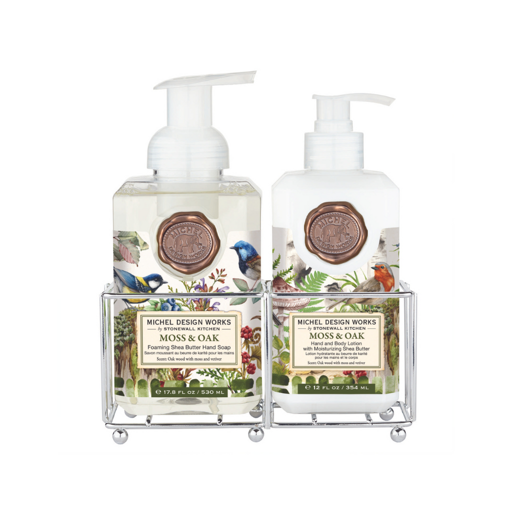 Moss & Oak Hand Care Caddy – Elegant Soap & Lotion Set