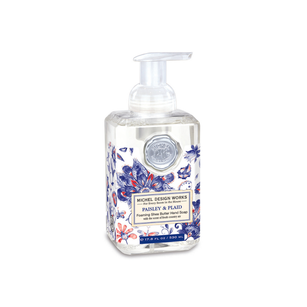 Paisley and Plaid Foaming Soap – Luxurious Moisturising Hand Cleanser