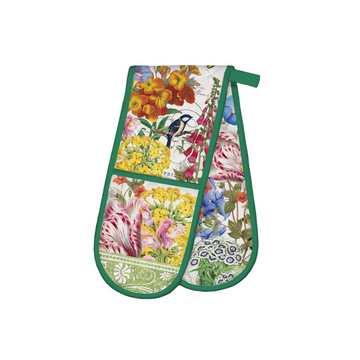 Summer Days Double Oven Mitt – Bright, Durable, and Heat Resistant