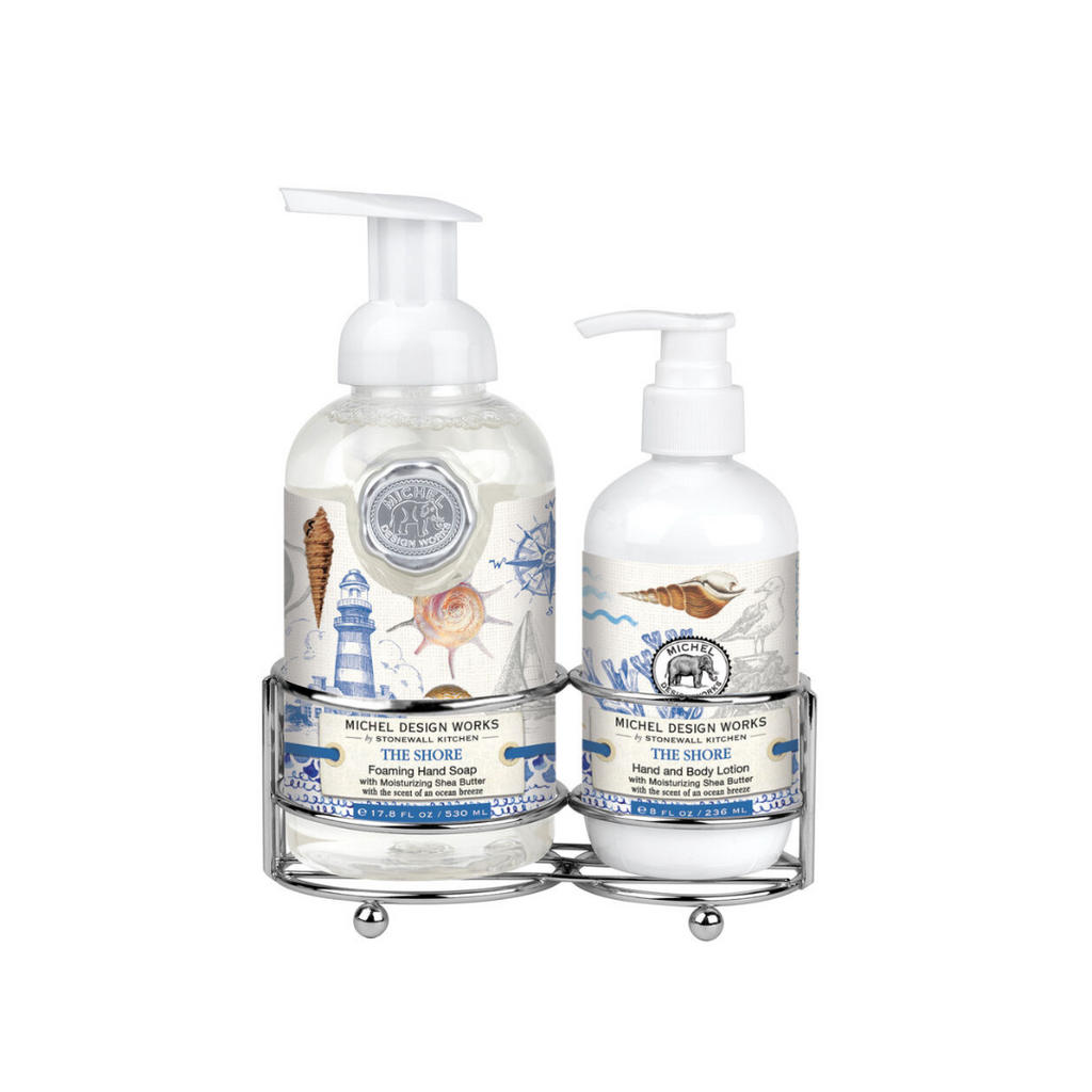 The Shore Hand Care Caddy – Coastal Charm with Soap and Lotion