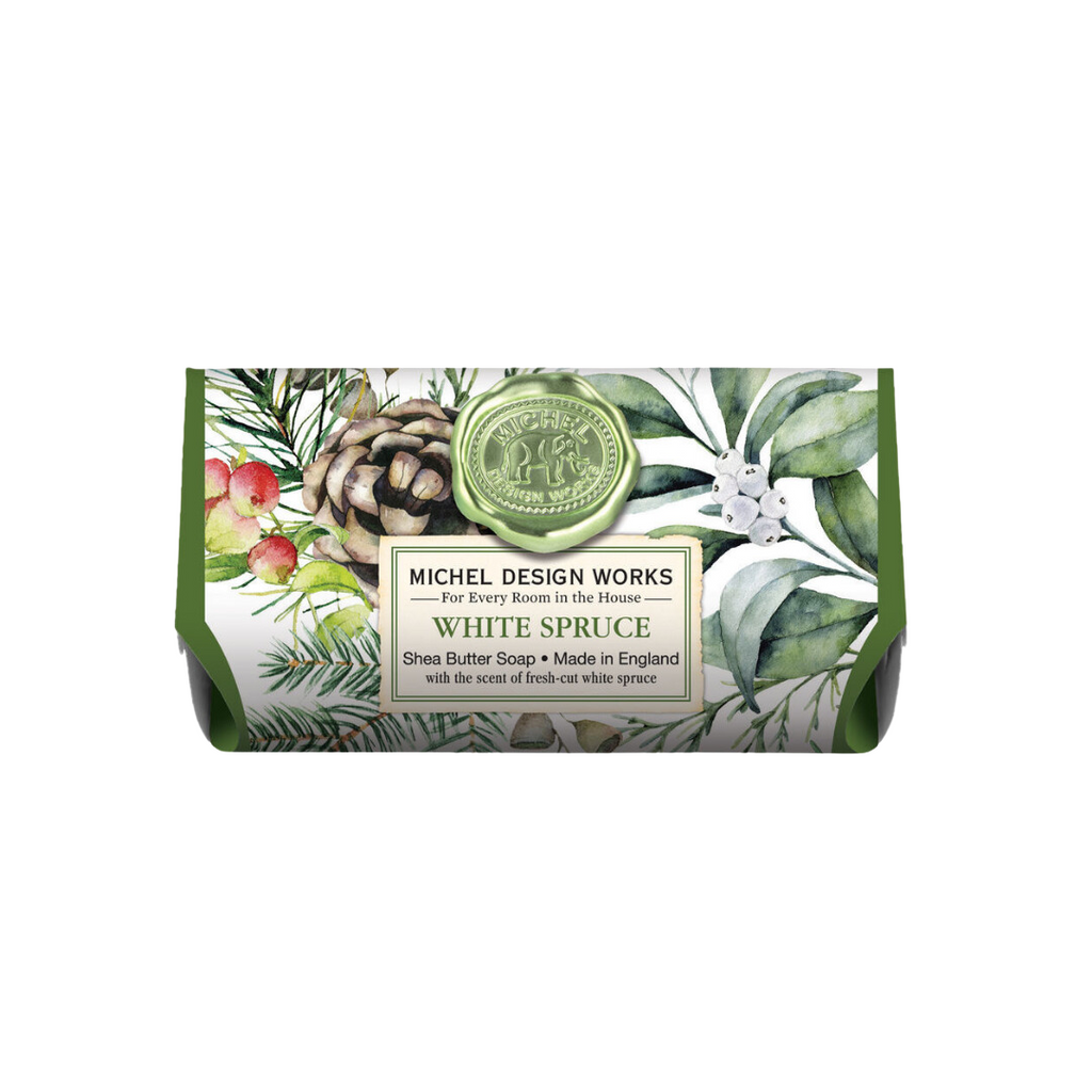 White Spruce Large Bath Soap – Luxurious Triple-Milled Soap