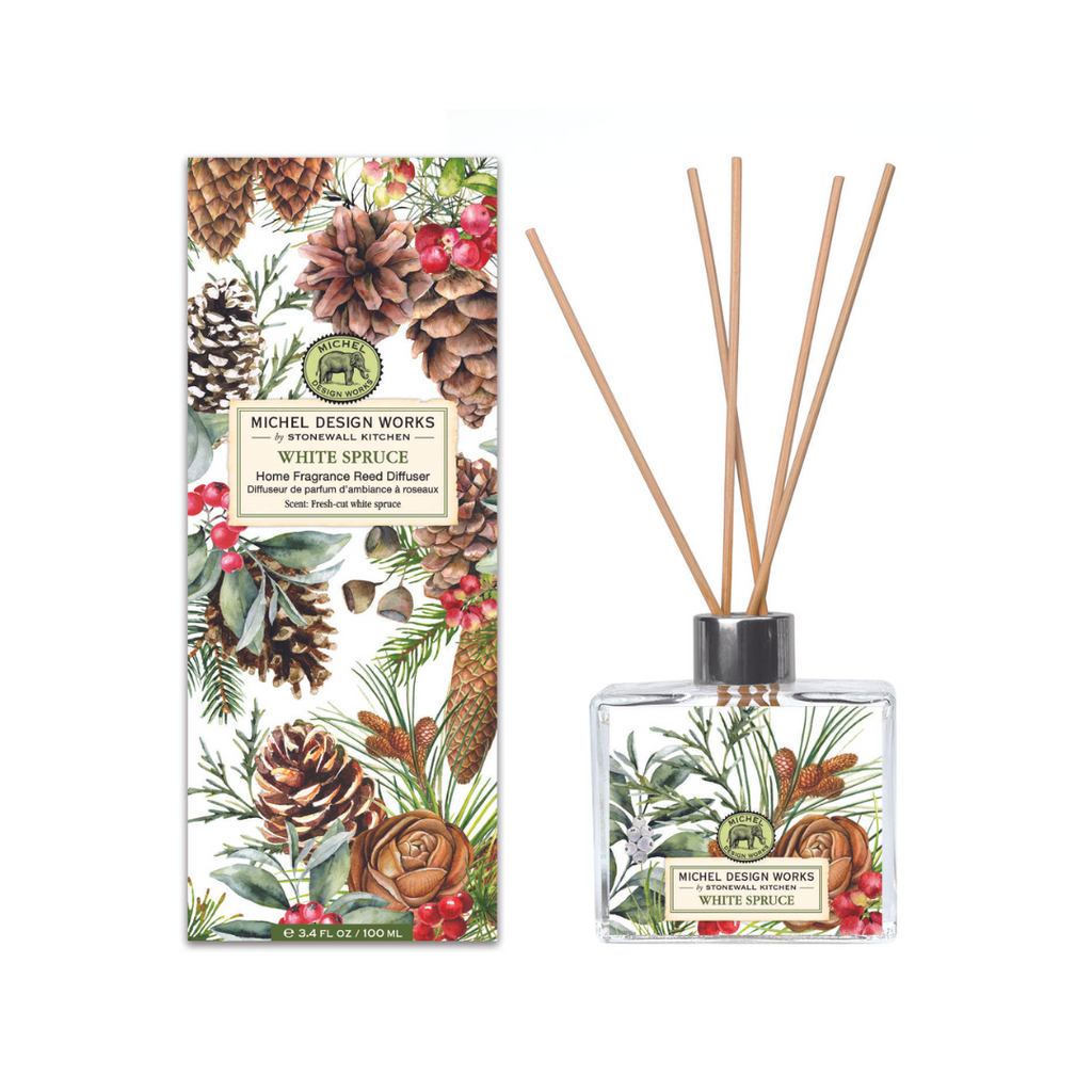 White Spruce Reed Diffuser – Elegant & Long-Lasting Fragrance