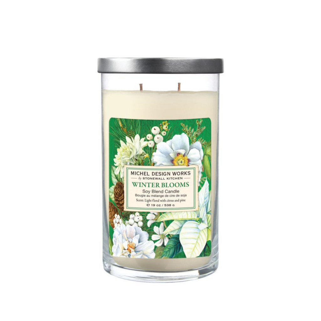 Winter Blooms Large Tumbler Candle – Luxurious Two-Wick Soy Blend